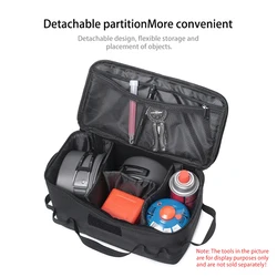 Bolsa organizadora camping utensilios gran capacidad con asas