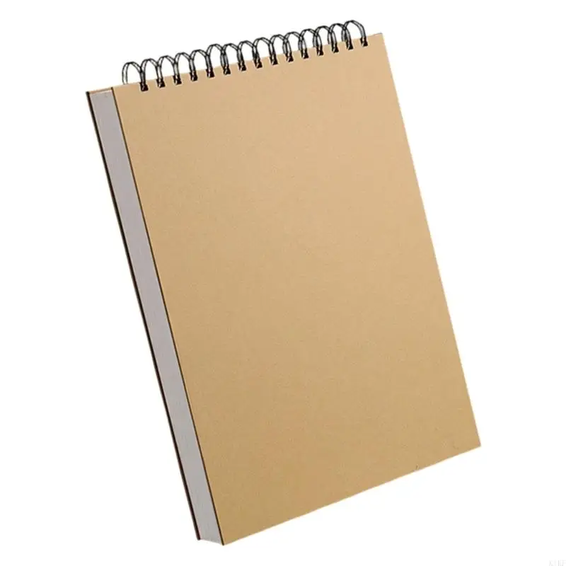 Cuaderno de bocetos con alambre hojas gruesas en blanco - imagen 5