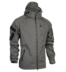 Chaqueta táctica camuflaje nocturno transpirable para caza aire libre
