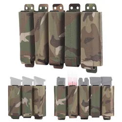 Bolsa táctica MOLLE elástica multiusos para cargador de pistola 9mm