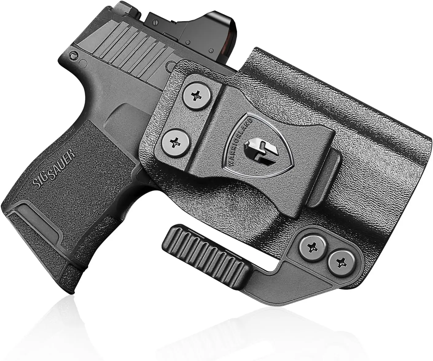 Funda IWB Kydex Sig P365 con garra y cinturilla interior derecha