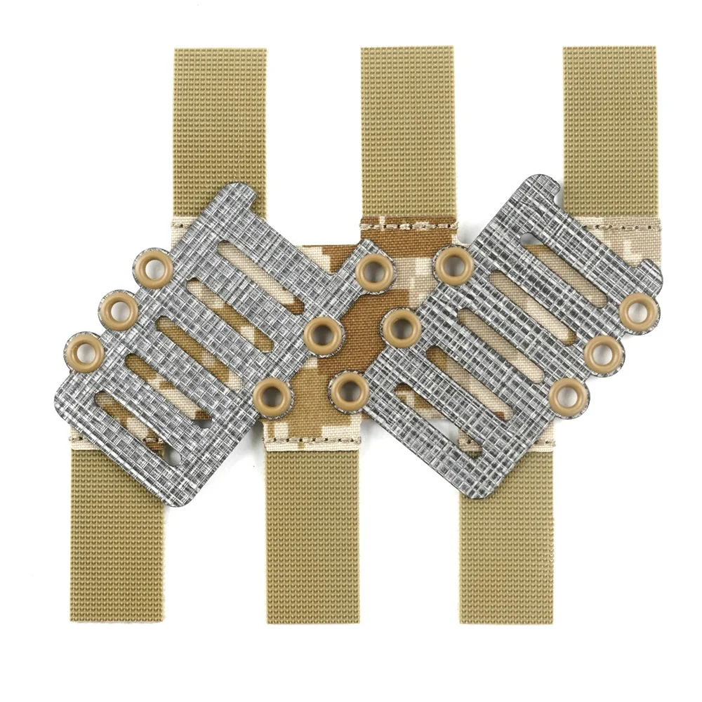 Adaptador MOLLE de placa en ángulo doble fila para cinturón - imagen 4