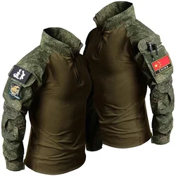 Ropa táctica para senderismo: conjunto camuflaje hombre ripstop