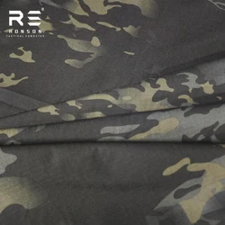 Tela táctica ripstop NYCO camuflaje CP negra para uniformes