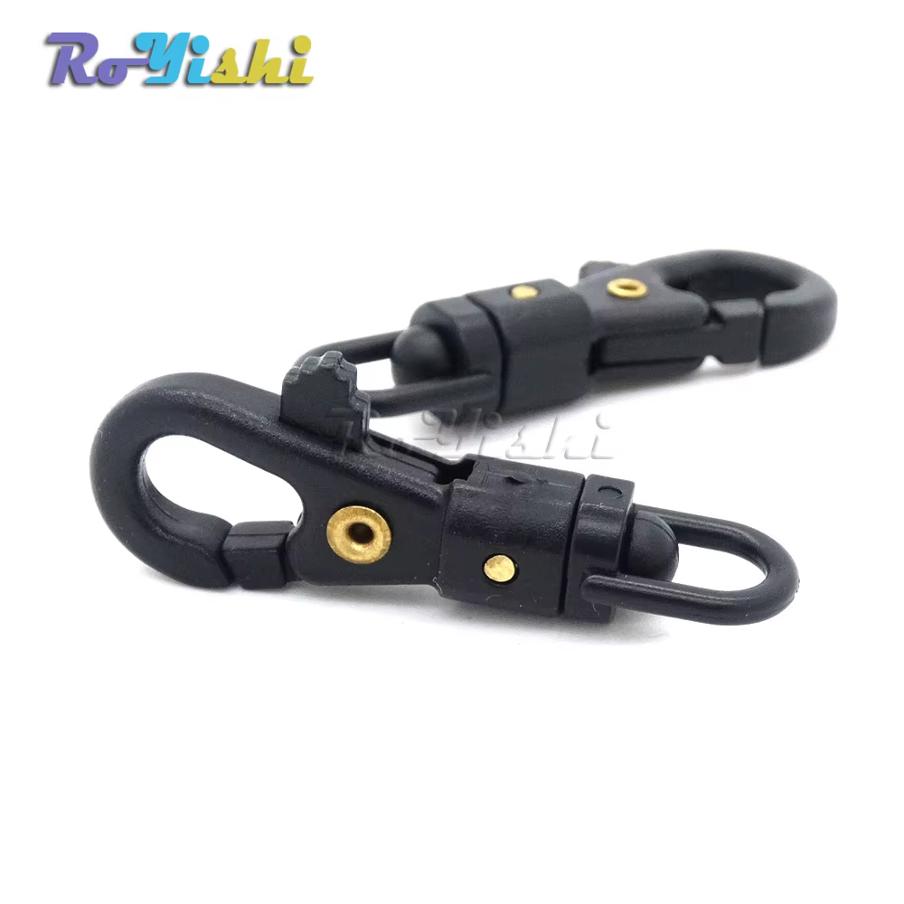 Gancho Paracord giratorio negro – Ajuste rápido táctico - imagen 5