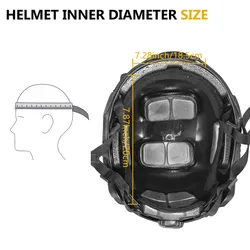 BOOIU Casco táctico ajustable ABS para Airsoft con auriculares