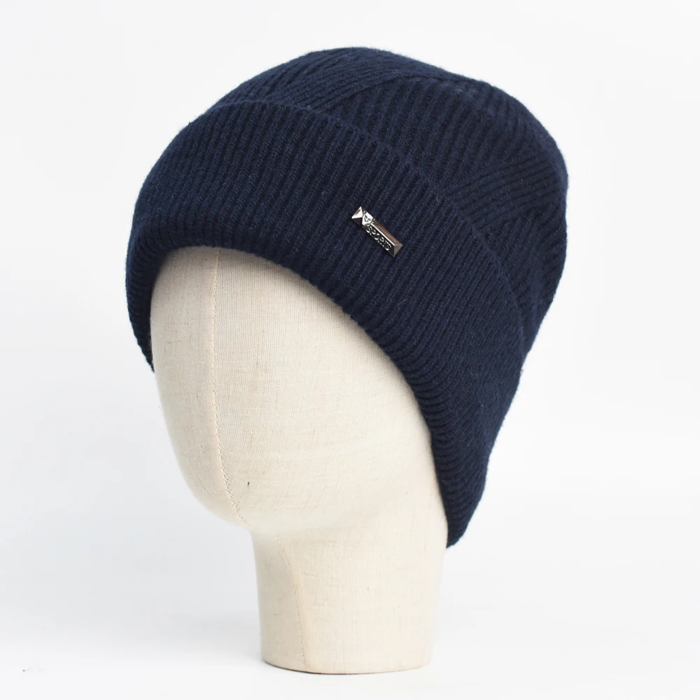 Gorro de invierno punto grueso suave elástico para hombre - imagen 3