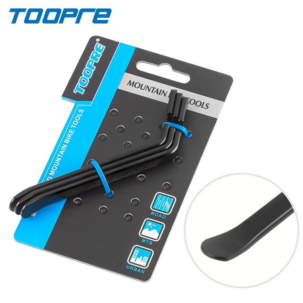 TOOPRE Palancas metálicas desmonta neumáticos bicicleta MTB y carretera - imagen 2