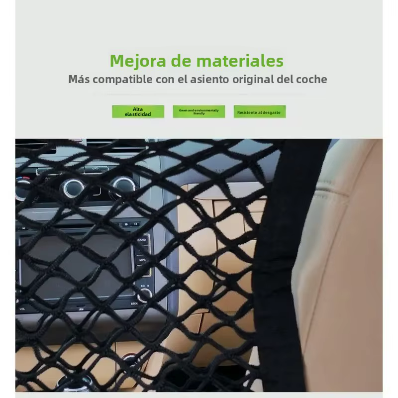 Bolsa de malla multicapa para asiento de coche, accesorios modificados