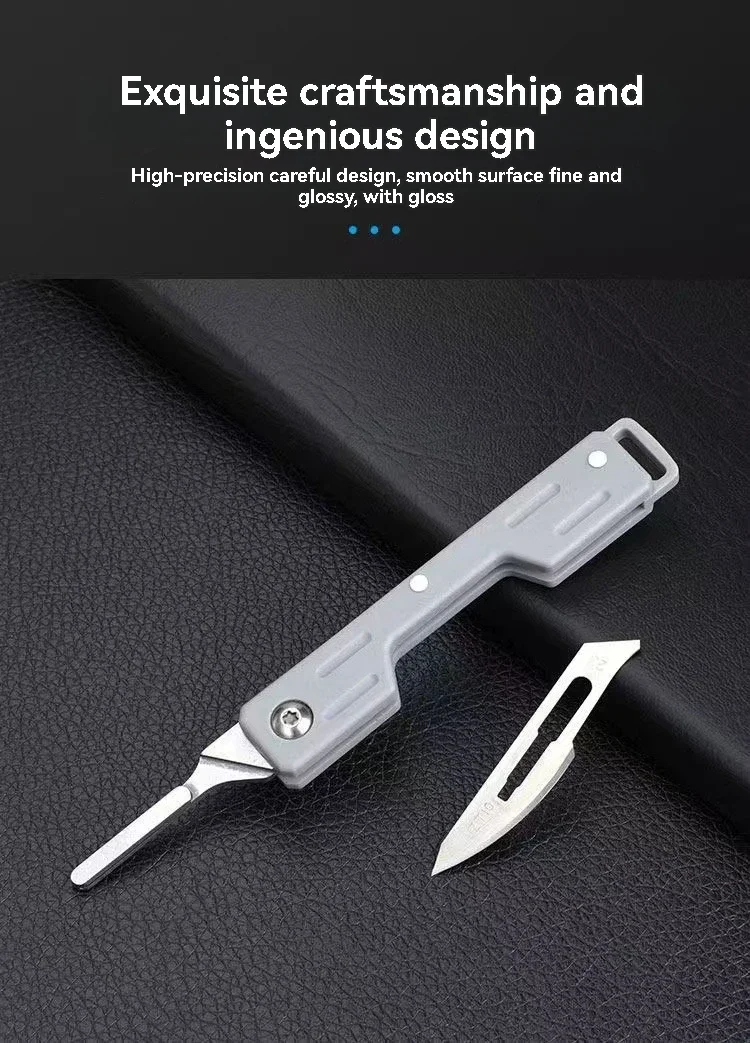 Cuchillo plegable portátil para hobby y exterior