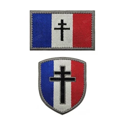 Parche táctico bandera Francia IR reflectante en PVC