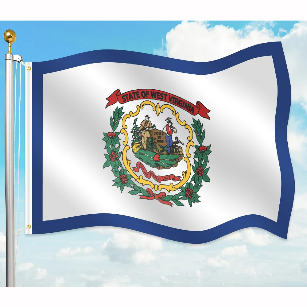 FLAGLINK Bandera de Virginia Occidental EE. UU. para exterior - imagen 4