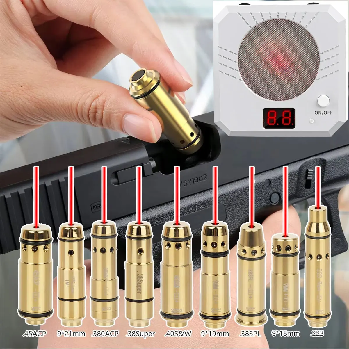 Glock pistola entrenamiento CO2 balines fuego seco con punto rojo