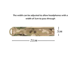Funda táctica MOLLE protectora para diadema de auriculares tácticos