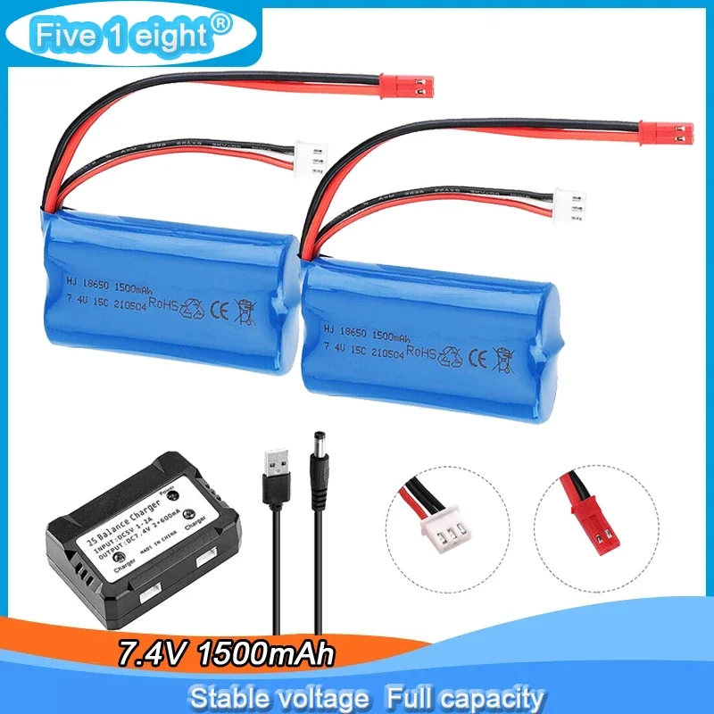 Batería recargable Li-ion JST para dron y RC, cargador coche