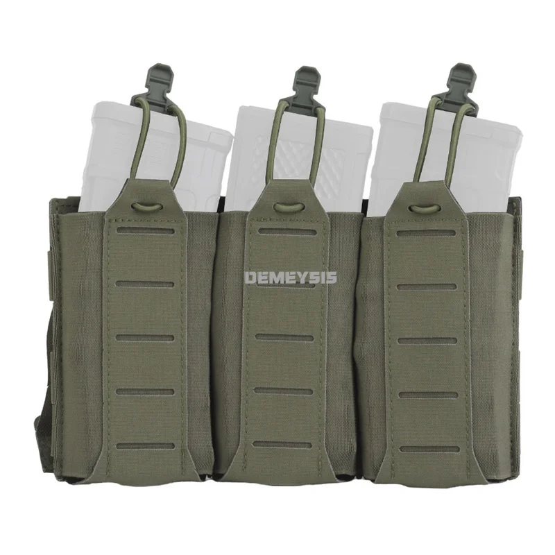 Portacargador táctico MOLLE elástico para rifle, chaleco de caza