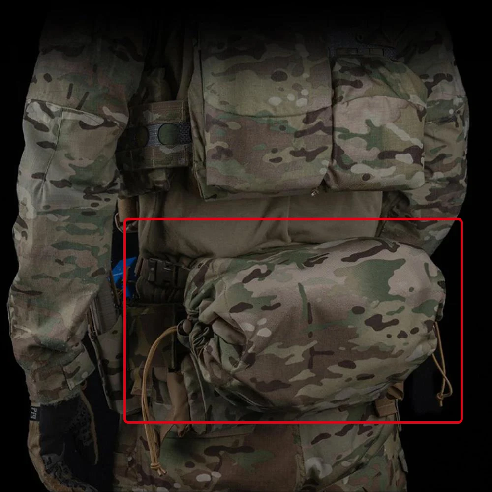 Bolsa táctica MOLLE para máscara de gas con cordón ajustable - imagen 3