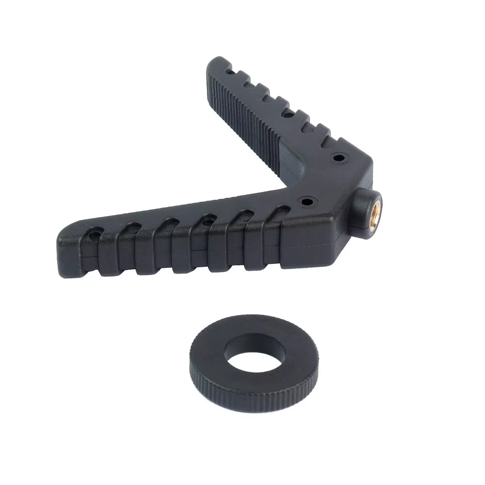 Bípode táctico ajustable para fusil con apoyo en V y estabilizador - imagen 4