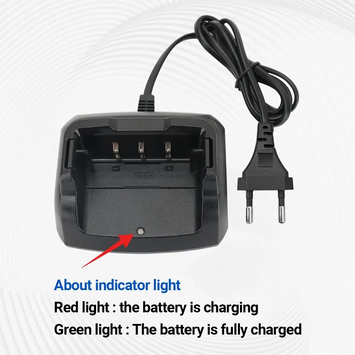 Base de carga Baofeng UV-5RH UV-5RM Cargador de escritorio US/EU - imagen 2