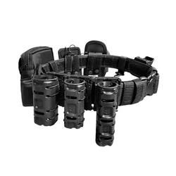 Funda táctica giratoria 360° con portaherramientas para linterna y defensa