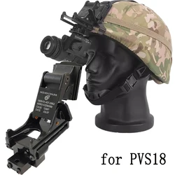 Monocular visión nocturna PVS18 con montura NVG para casco táctico