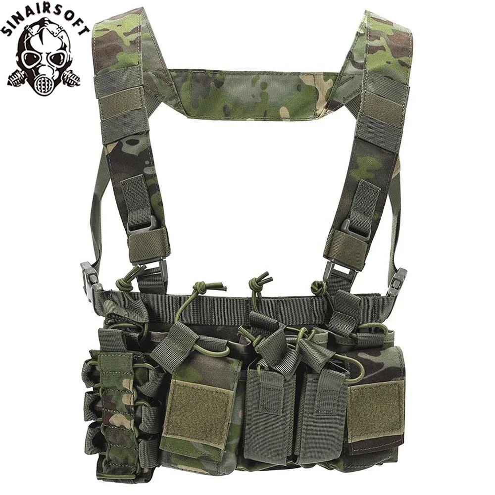 Chaleco Táctico MOLLE D3CR para Airsoft con Bolsillos Portacargadores - imagen 3