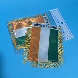 SKY FLAG Bandera Coche Costa de Marfil Poliéster Doble Impresión