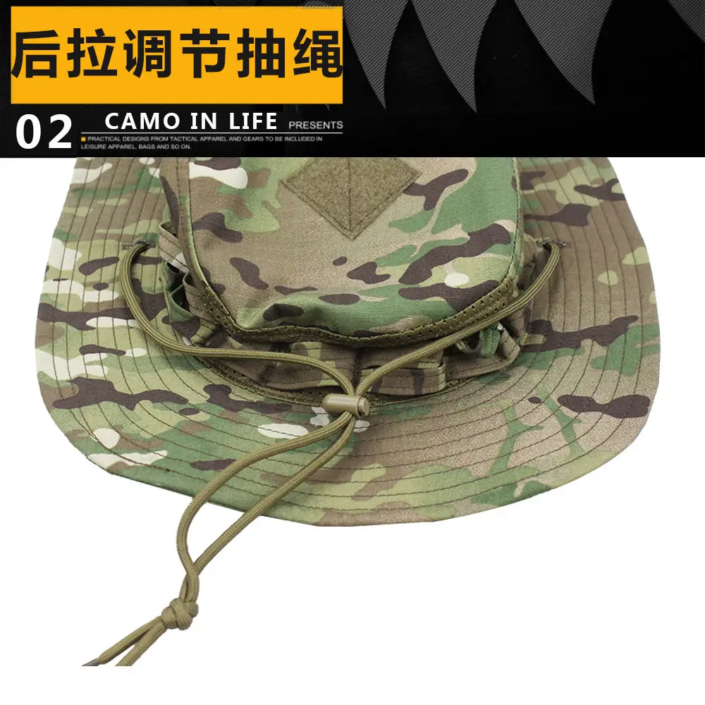 Gorra táctica de camuflaje ajustable transpirable para senderismo - imagen 5
