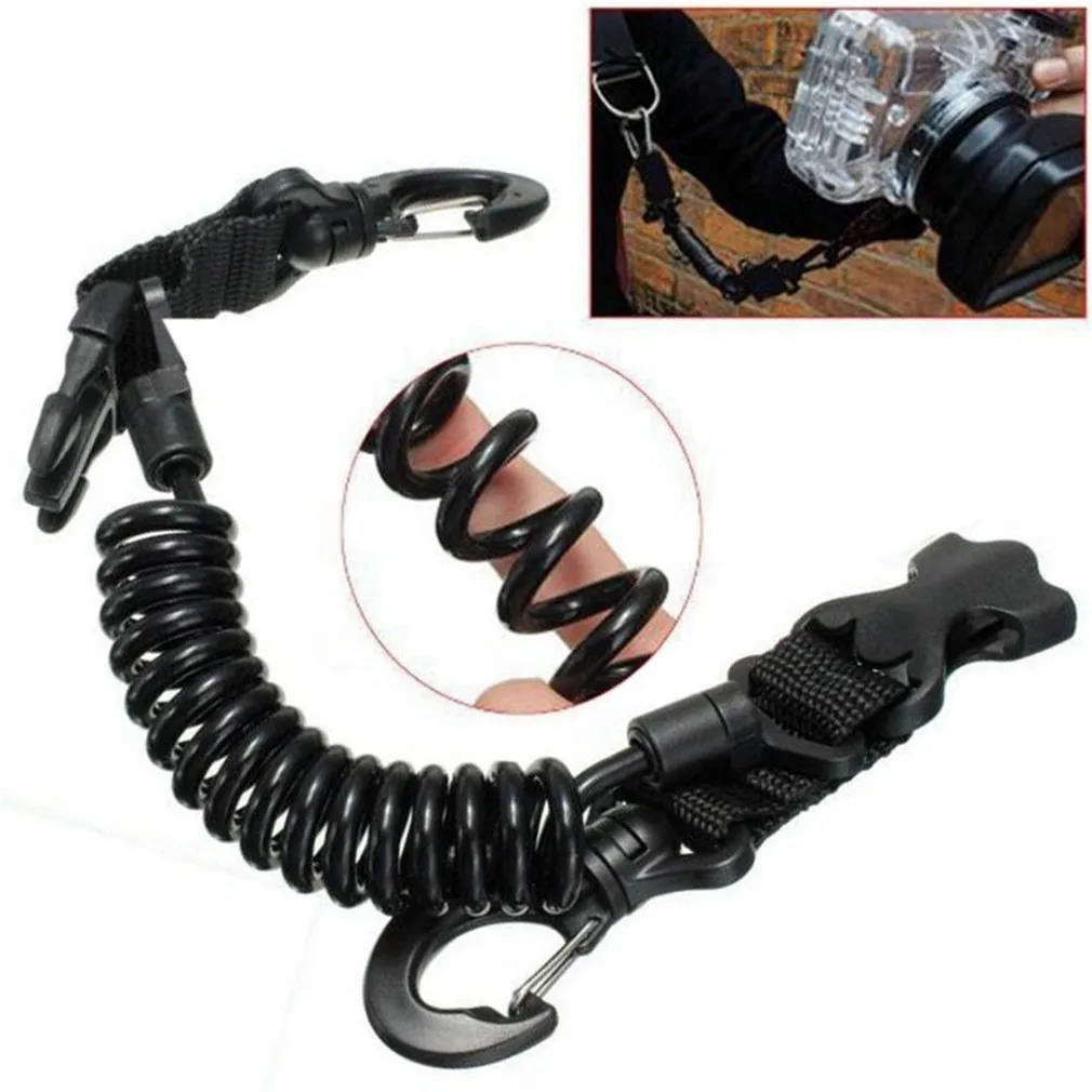 Cuerda de buceo en espiral antipérdida con clips y hebilla rápida - imagen 4
