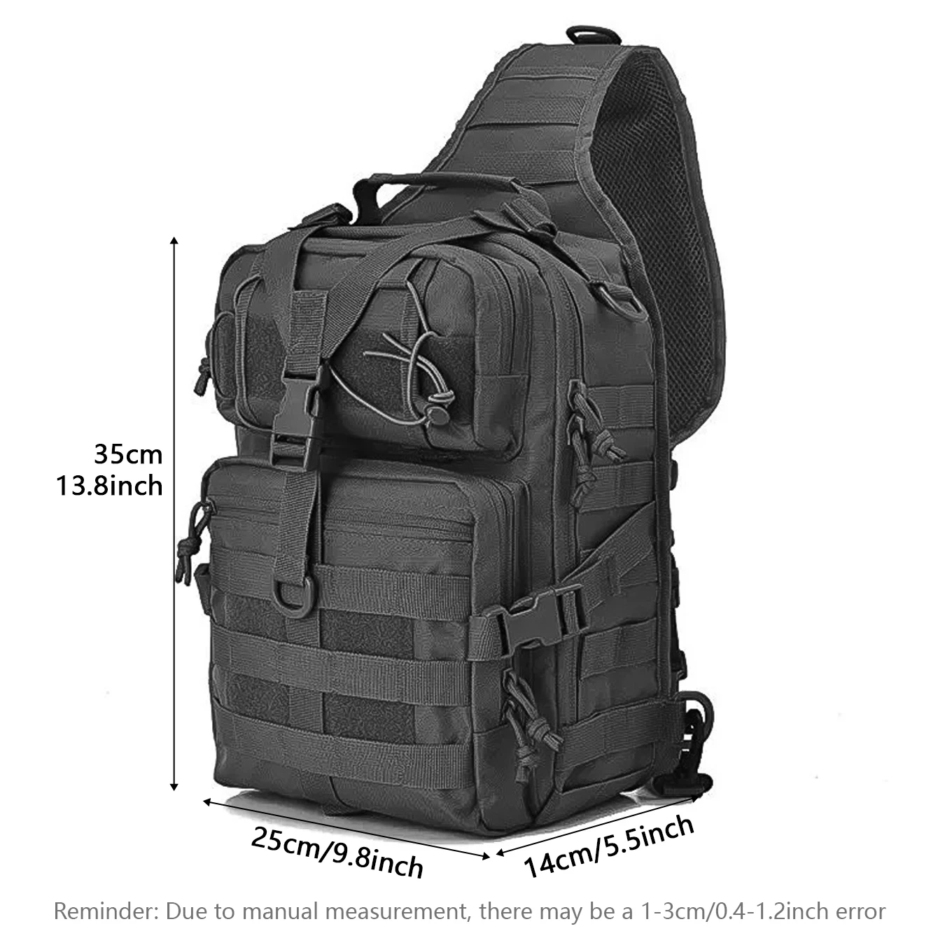 Bolso de pecho MOLLE multifunción para bicicleta y senderismo - imagen 3