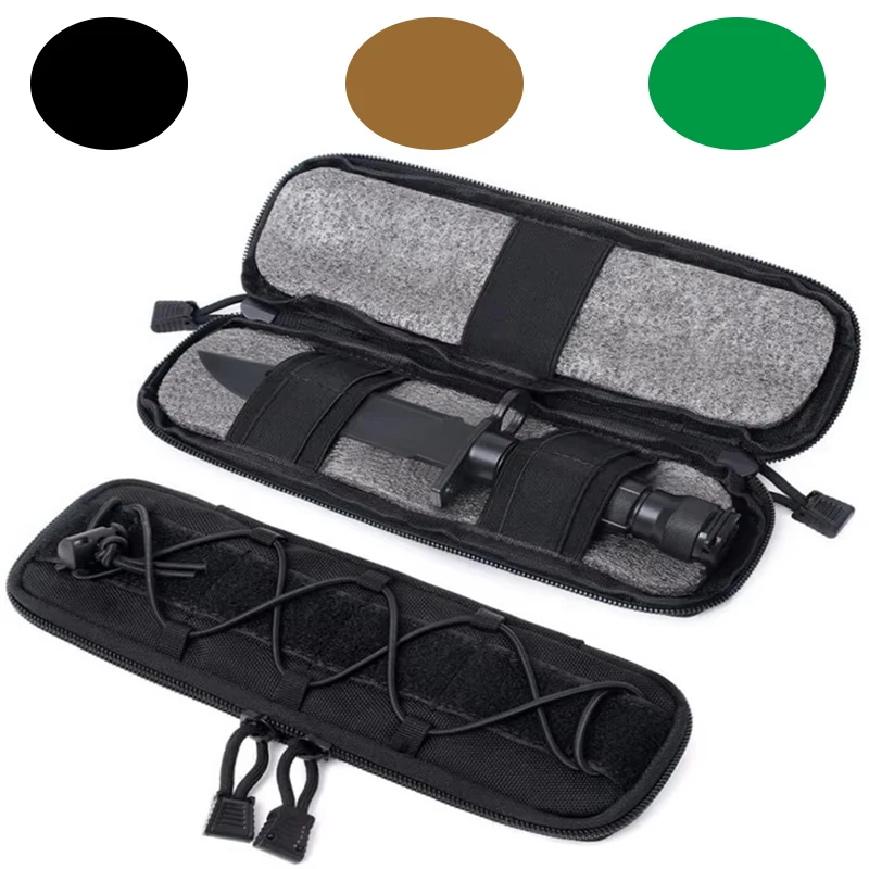 Bolsa táctica MOLLE de cintura EDC para cuchillo y linterna