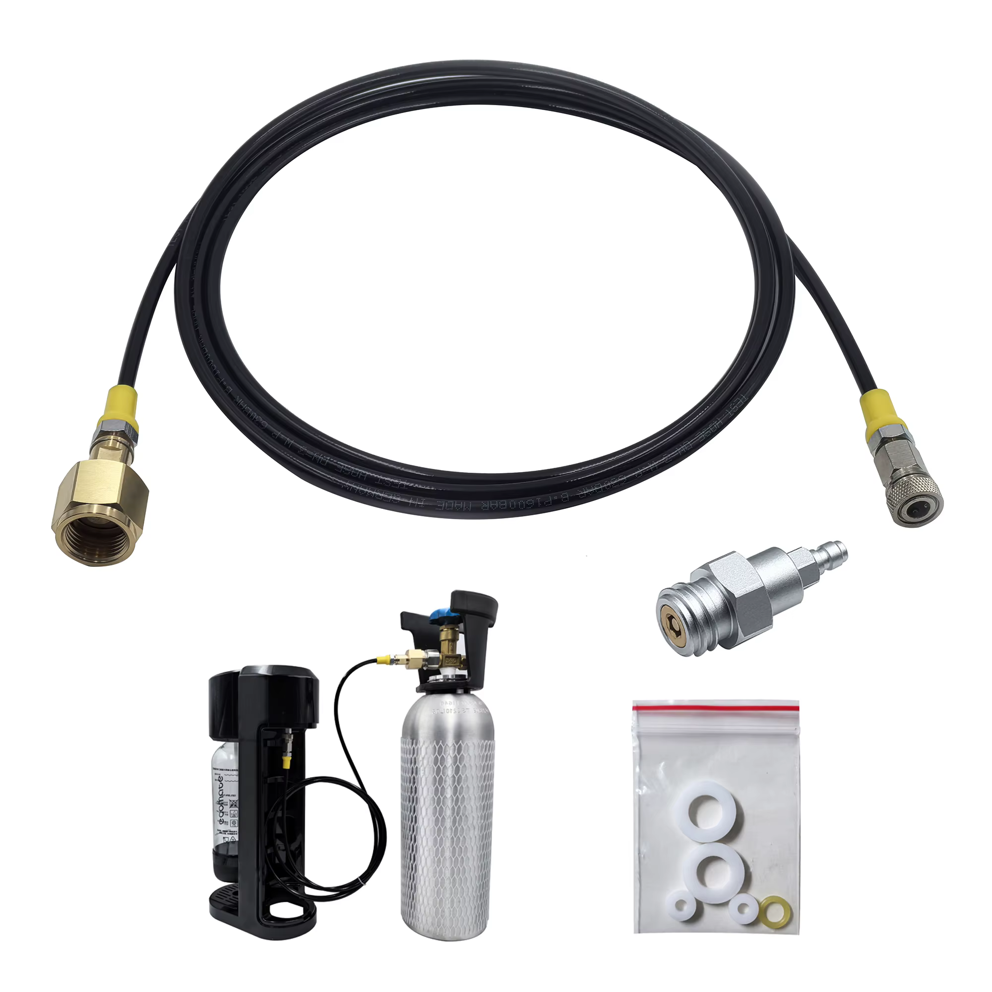 Adaptador Sodastream cilindro CO2 externo – Kit conexión rápida W21.8 G3/4
