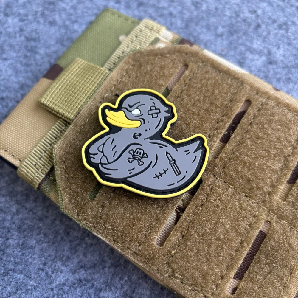 Angry Duck Parche táctico PVC gancho y bucle para mochila - imagen 3