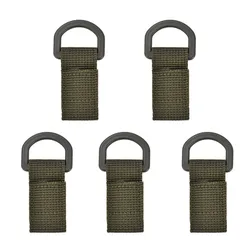 Gancho táctico MOLLE con anilla en D y correa de nylon porta llaves