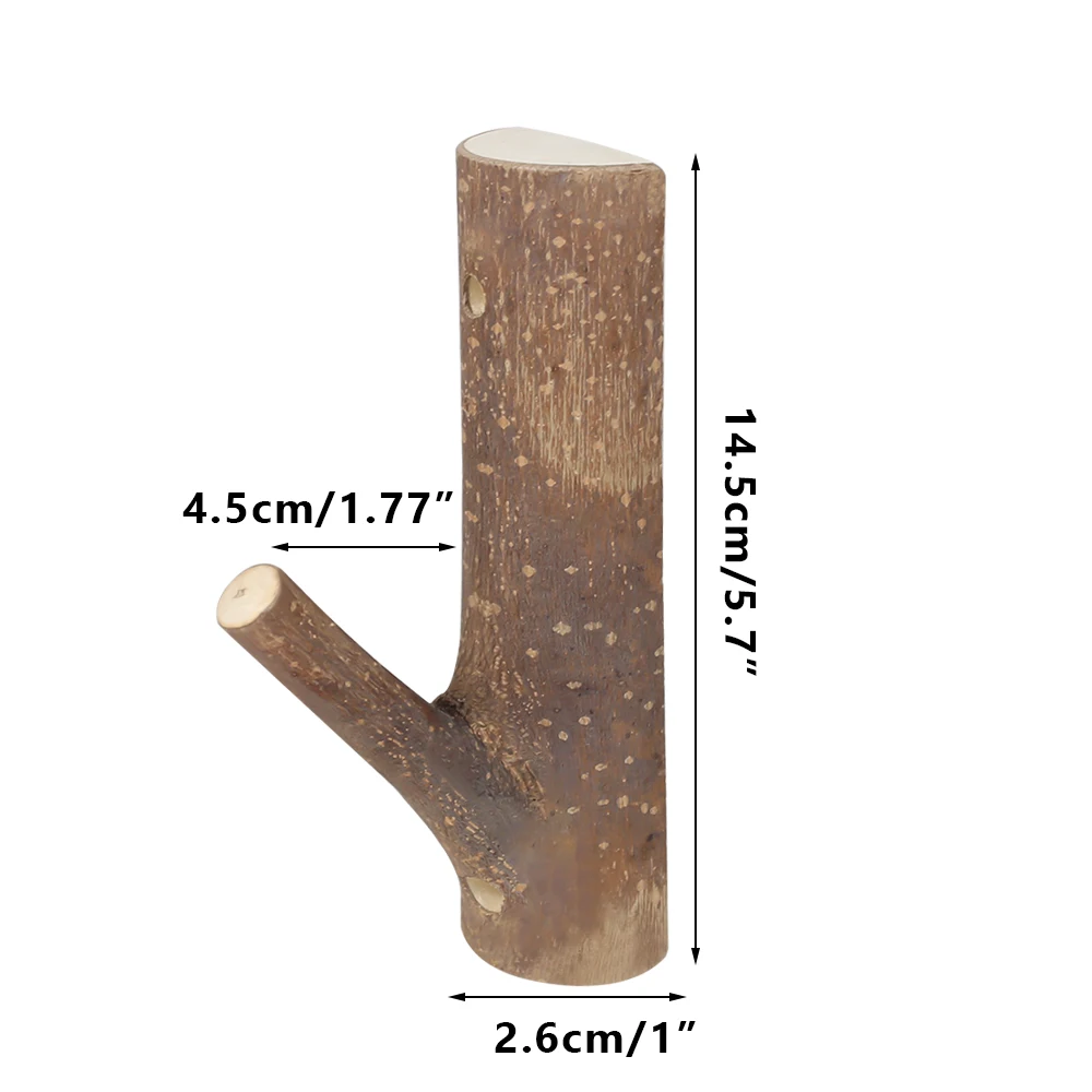 Soporte de pared para escopeta y pistola de madera estilo rama