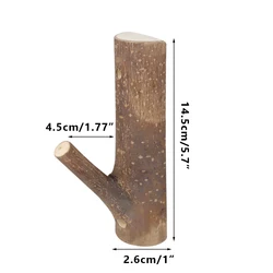 Soporte de pared para escopeta y pistola de madera estilo rama