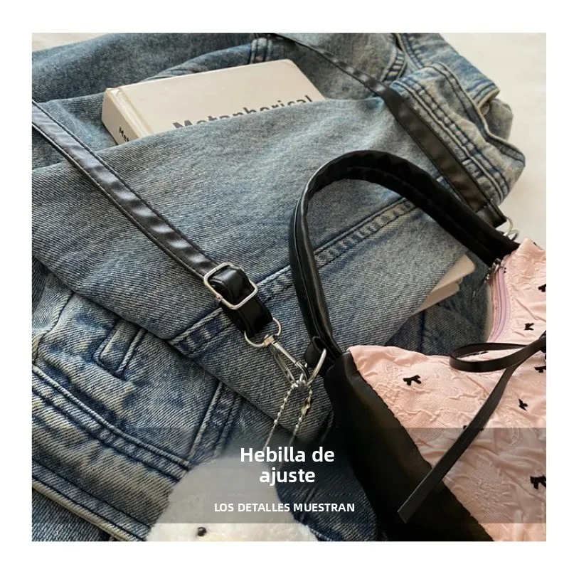 Bolso bandolera mujer estilo coreano con lazo, diseño exclusivo - imagen 4
