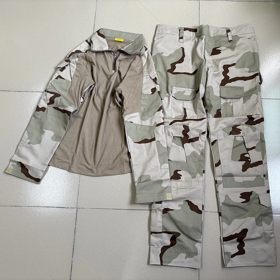 Traje táctico G2 camuflaje arena resistente al desgaste y arañazos