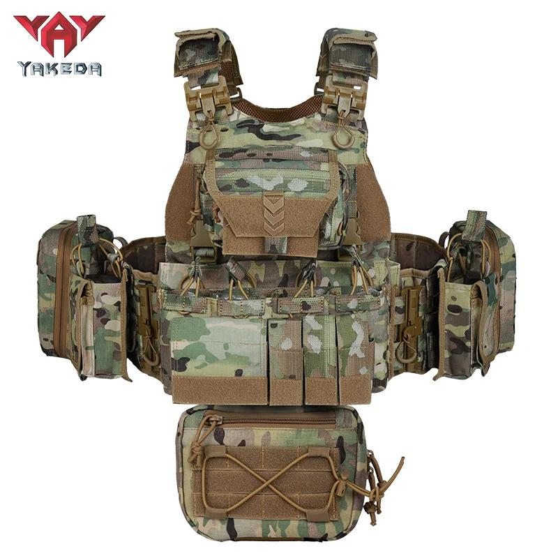 Chaleco táctico YAKEDA MOLLE desmontable con bolsillos modulares - imagen 2