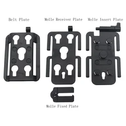 VULPO Placa Adaptadora MOLLE Sistema de Montaje Bolsas Tácticas