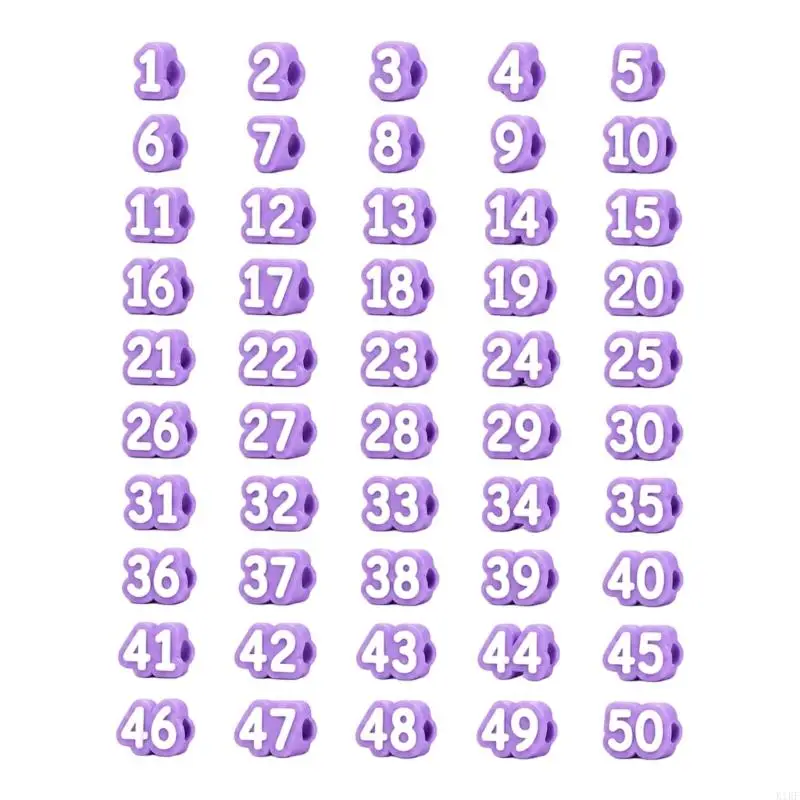 Juego marcadores para lápiz numerados de funda cubierta escolar