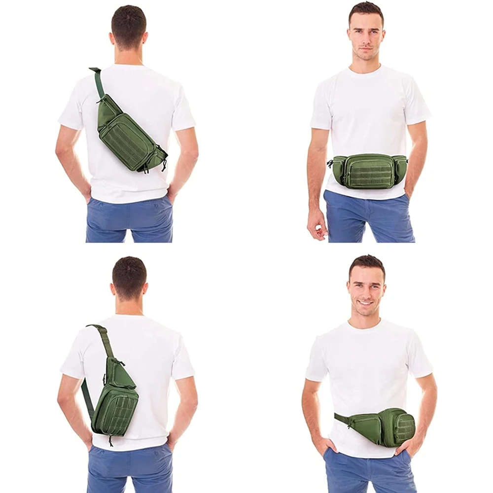 Funda pistola oculta riñonera táctica discreta con bolsa multiusos - imagen 5
