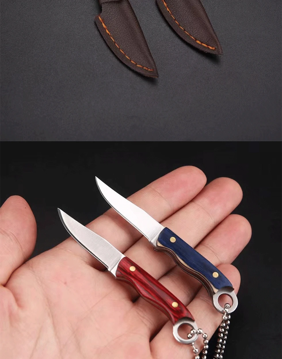 Cuchillo mini abriendo un paquete