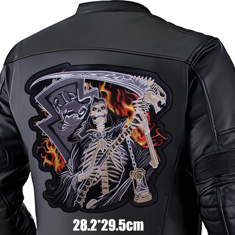 Parche bordado Punk Biker gran formato para chaquetas y pantalones - imagen 4