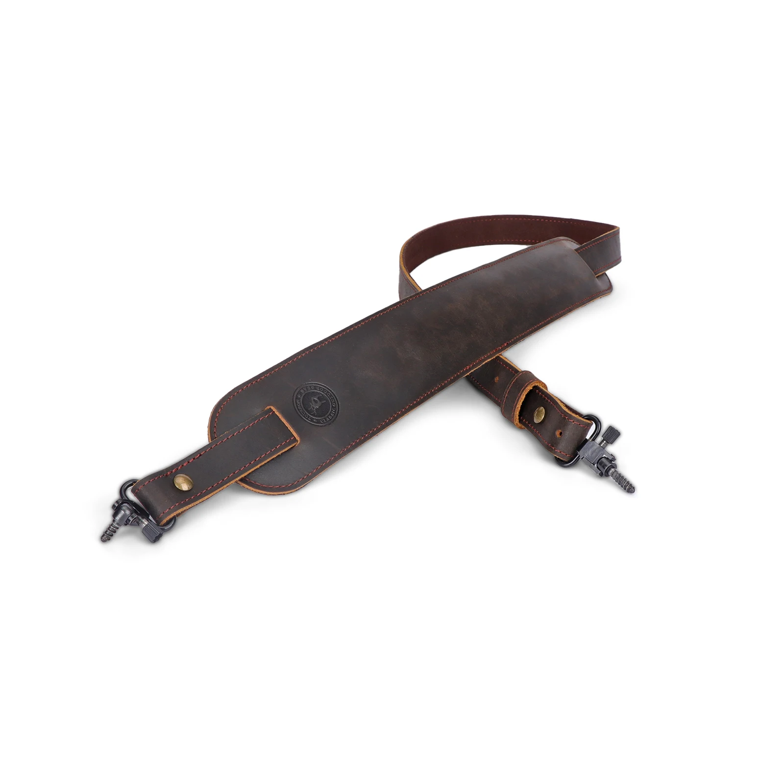 Tourbon Portafusil cuero ajustable con giratorios – Negro - imagen 3