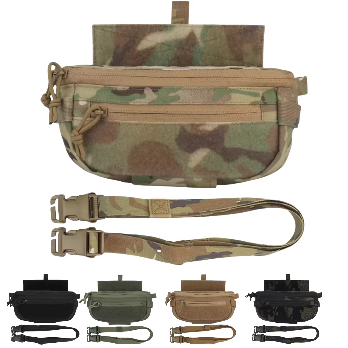 Bolsa táctica modular para chaleco – Portaplacas liberación rápida Airsoft y caza