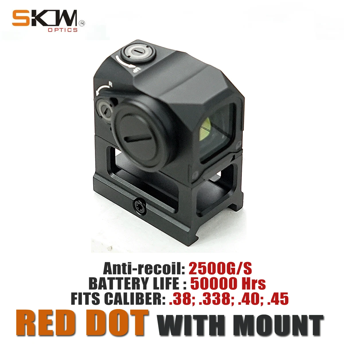AK Sight visor de punto rojo 3 MOA 1x15x15 con montaje para AR - imagen 5