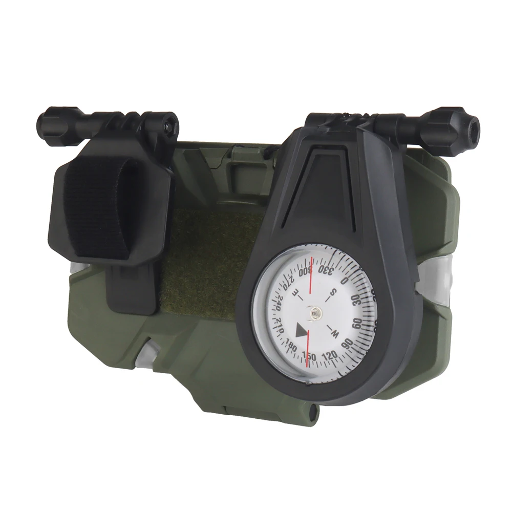 Brújula táctica militar de supervivencia exterior con soporte MOLLE - imagen 3