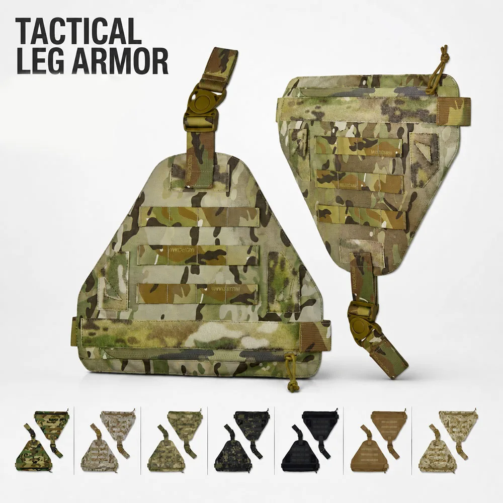 Protector de muslo táctico giratorio con hebilla rápida, pierna airsoft y caza - imagen 2