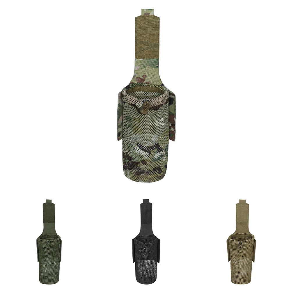 Bolsa MOLLE táctica de nailon plegable con cordón y malla - imagen 5